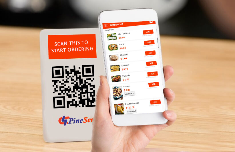 Digital menu QR code Ordering  Software App india