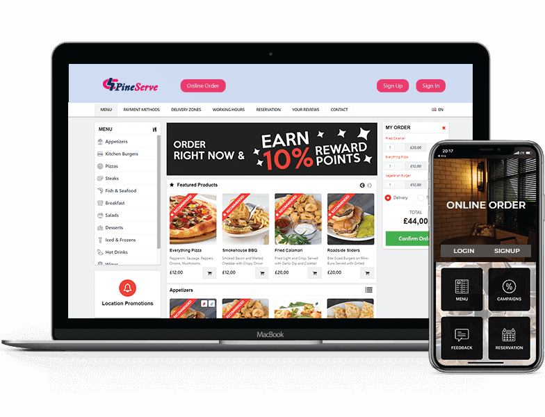 Online Ordering Ecommerce Software System App