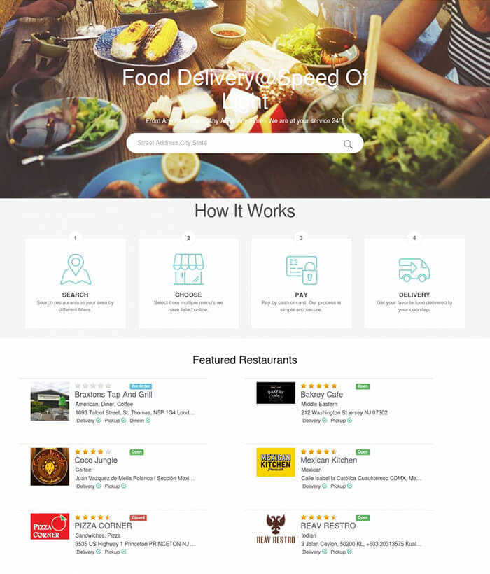 Online Ordering ecommerce Software System App